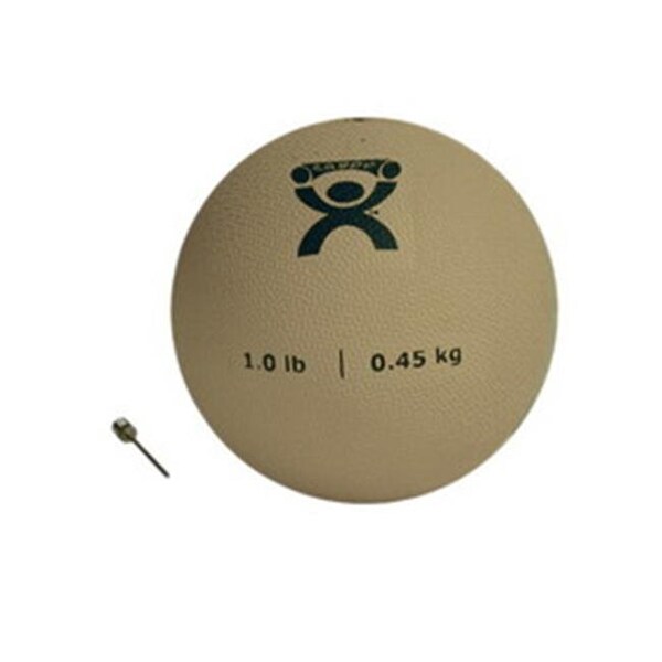 Fabrication Enterprises Fabrication Enterprises 10-3170 Cando PT Soft Medicine Ball; 1 lbs Rebounder Ball - Tan 464133 - main